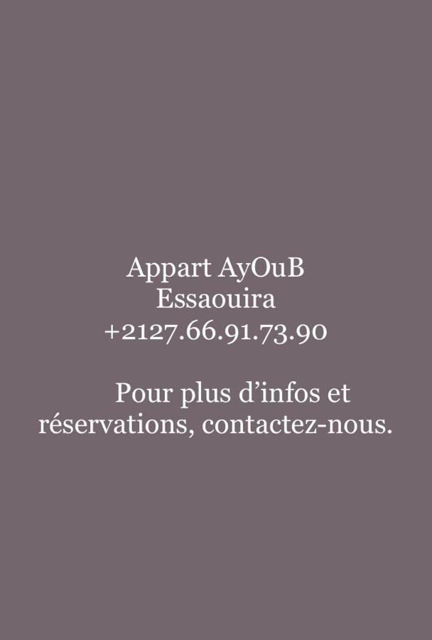 Appart Ayoub 에사우이라 외부 사진